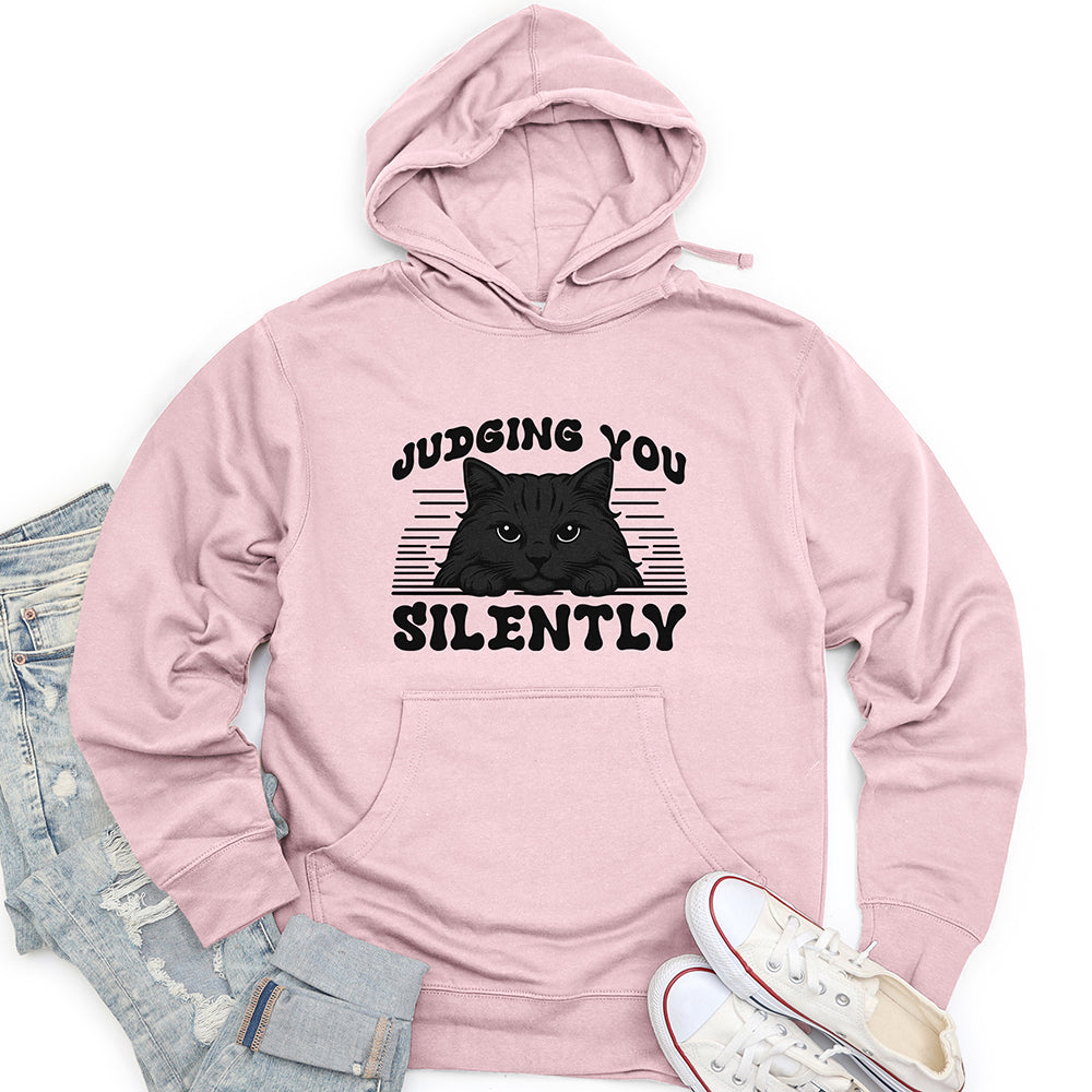 Judging You Silently Unisex Midweight Hoodie