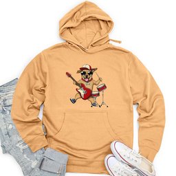 Musician Dog Unisex Midweight Hoodie