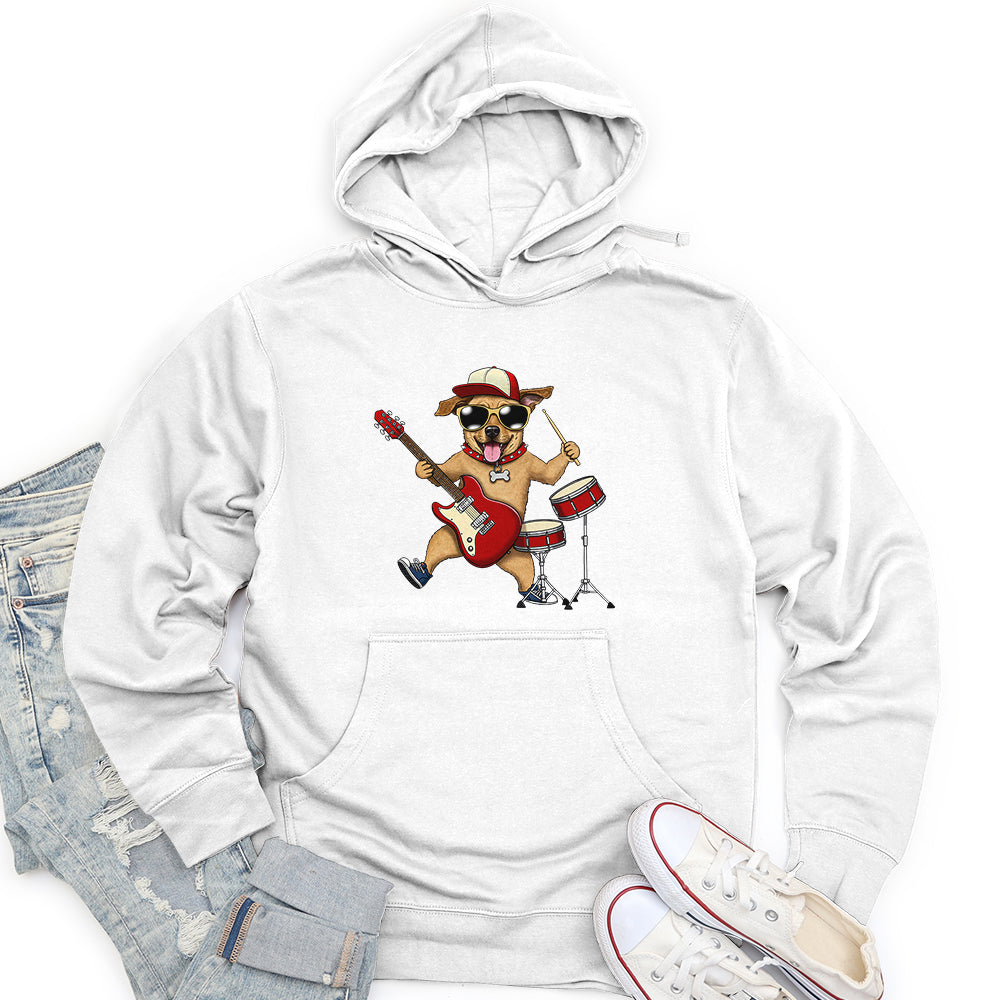 Musician Dog Unisex Midweight Hoodie