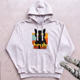 Bruh Cat Hoodie Gift For Cat Lover