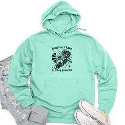 Space Raccoon Unisex Midweight Hoodie