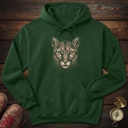Mountain Lion Portrait Hoodie Gift For National Park Lover