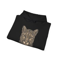 Mountain Lion Portrait Hoodie Gift For National Park Lover