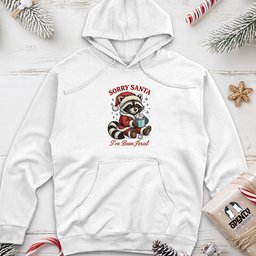 Sorry Santa I've Been Feral 2 Unisex Midweight Hoodie