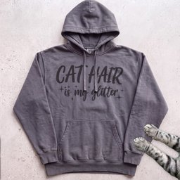Cat Hair Is My Glitter Hoodie Gift For Cat Lover