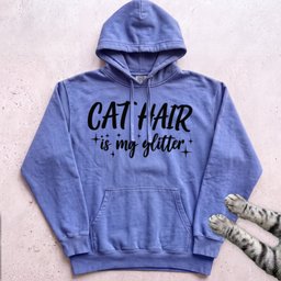 Cat Hair Is My Glitter Hoodie Gift For Cat Lover