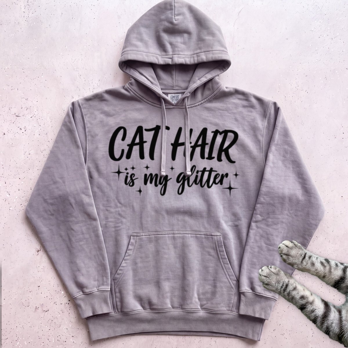 Cat Hair Is My Glitter Hoodie Gift For Cat Lover