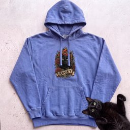 Cat Heart Tattoo Hoodie Personalized Custom Cat Graphic Hoodie Gift For Cat Lover