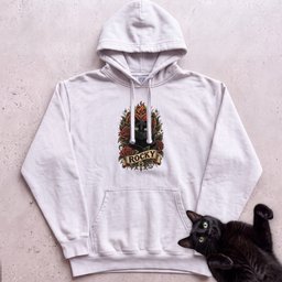 Cat Heart Tattoo Hoodie Personalized Custom Cat Graphic Hoodie Gift For Cat Lover