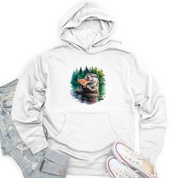 Otter Pizza Unisex Midweight Hoodie