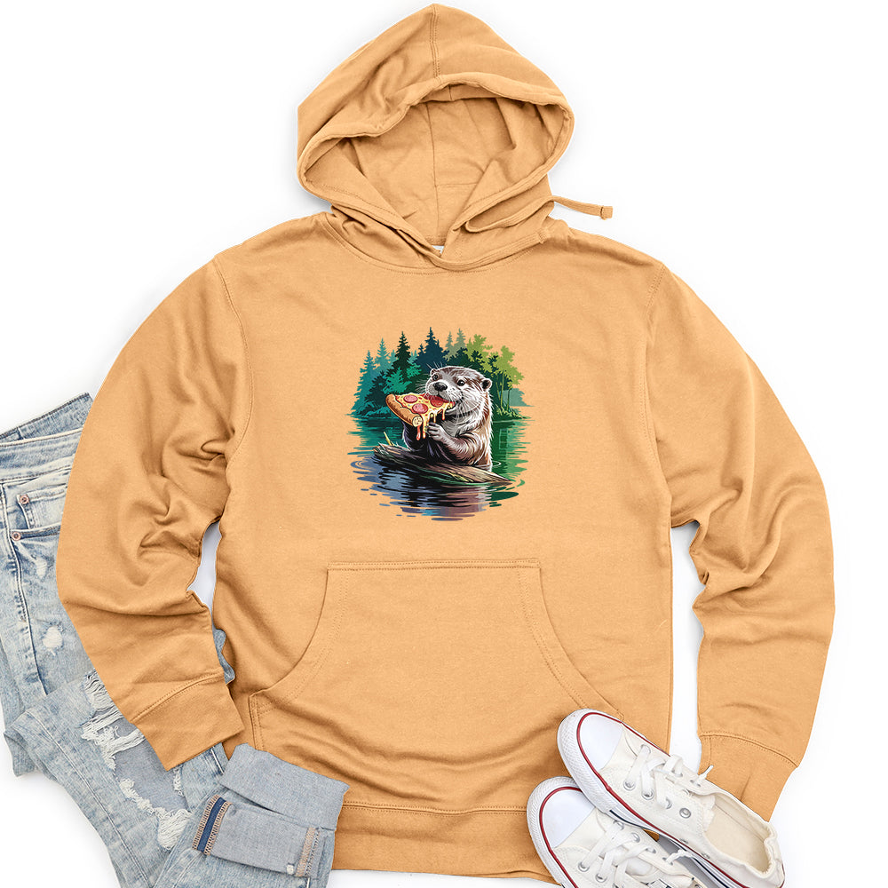 Otter Pizza Unisex Midweight Hoodie