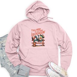 Y'all Mind if I Do Some Lollygaggin Unisex Midweight Hoodie
