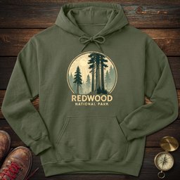 Redwood National Park Distressed Hoodie Gift For National Park Lover