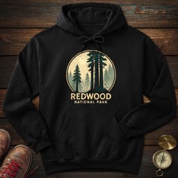 Redwood National Park Distressed Hoodie Gift For National Park Lover