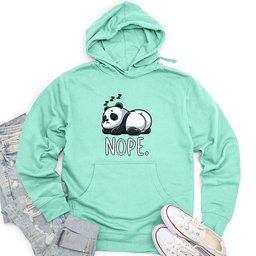 Panda Nope Unisex Midweight Hoodie