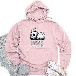 Panda Nope Unisex Midweight Hoodie