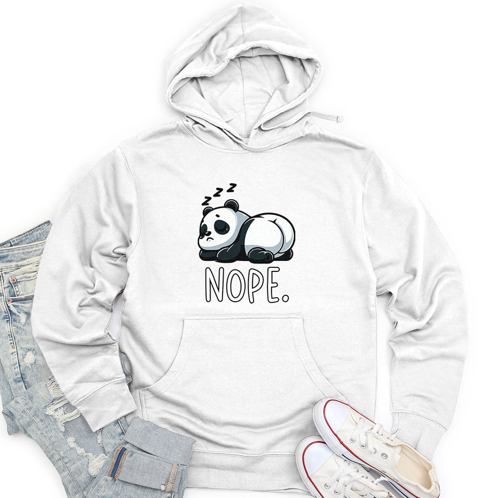 Panda Nope Unisex Midweight Hoodie