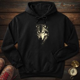 Wolf Archival Portrait Hoodie Gift For National Park Lover