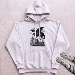 Cat Dragon Castle Hoodie Gift For Cat Lover