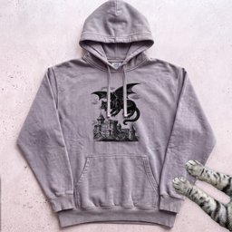 Cat Dragon Castle Hoodie Gift For Cat Lover