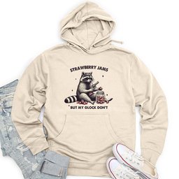 Strawberry Jams 02 Unisex Midweight Hoodie