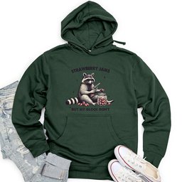 Strawberry Jams 02 Unisex Midweight Hoodie