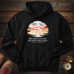 Earth Has Music Watercolor Hoodie Gift For National Park Lover