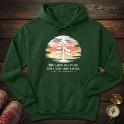 Earth Has Music Watercolor Hoodie Gift For National Park Lover