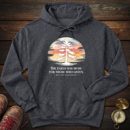 Earth Has Music Watercolor Hoodie Gift For National Park Lover