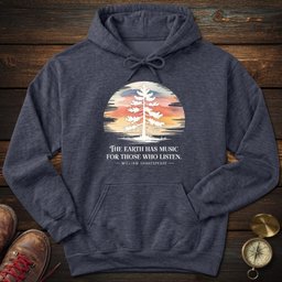 Earth Has Music Watercolor Hoodie Gift For National Park Lover