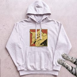 Cat Bite Graphic Hoodie Gift For Cat Lover