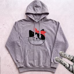 Cat Face Hoodie Gift For Cat Lover