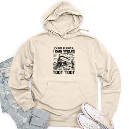 Toot Toot Express Unisex Midweight Hoodie