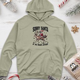 Sorry Santa I've Been Feral Unisex Midweight Hoodie