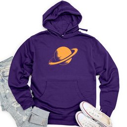 Saturn Planet With Rings Unisex Midweight Hoodie