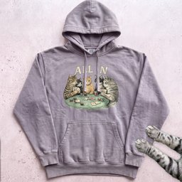 All In Poker Cats Hoodie Gift For Cat Lover
