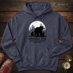 Grizzly 399 Tribute Hoodie Gift For National Park Lover