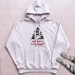 Cat Hair Is My Tinsel Hoodie Gift For Cat Lover