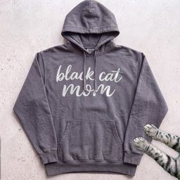 Black Cat Mom Hoodie Gift For Mom