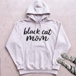 Black Cat Mom Hoodie Gift For Mom