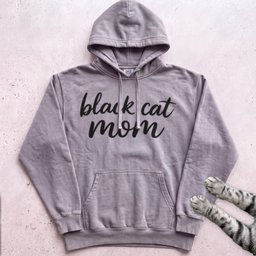 Black Cat Mom Hoodie Gift For Mom