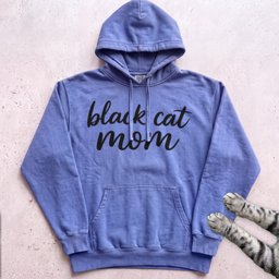 Black Cat Mom Hoodie Gift For Mom
