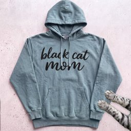 Black Cat Mom Hoodie Gift For Mom