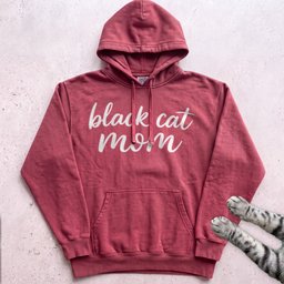 Black Cat Mom Hoodie Gift For Mom