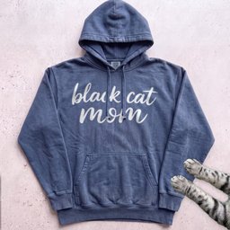 Black Cat Mom Hoodie Gift For Mom