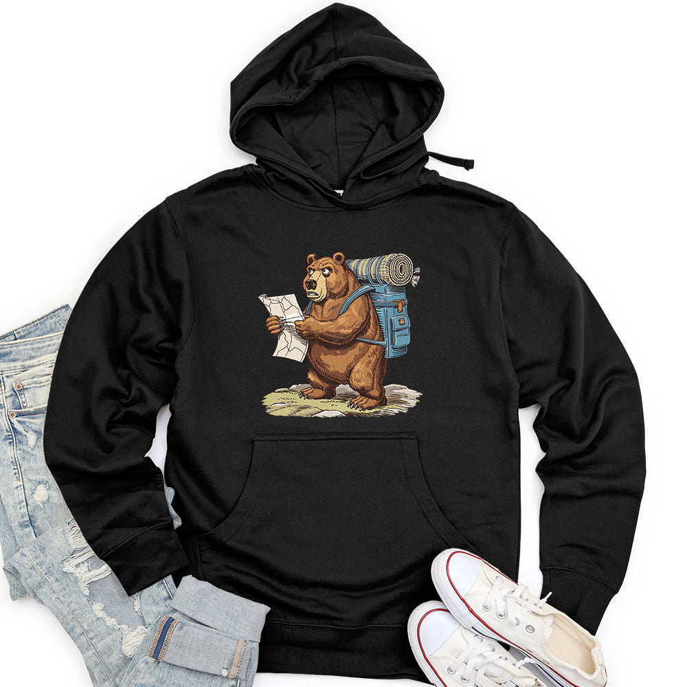 Tourist Bear Unisex Midweight Hoodie