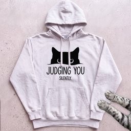 Cat Judging You Silently Hoodie Gift For Cat Lover