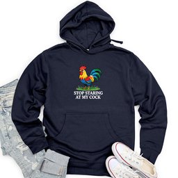 Stop Staring at My Cock Unisex Midweight Hoodie