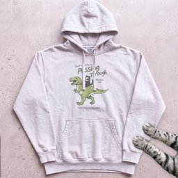 Cat Riding Dinosaur Hoodie Gift For Cat Lover