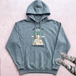Here For The Cats Humans Are Weird Cat Hoodie Gift For Cat Lover